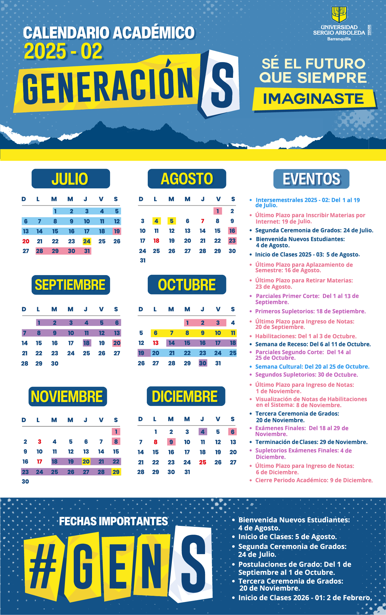 Calendario académico sergio arboleda 6
