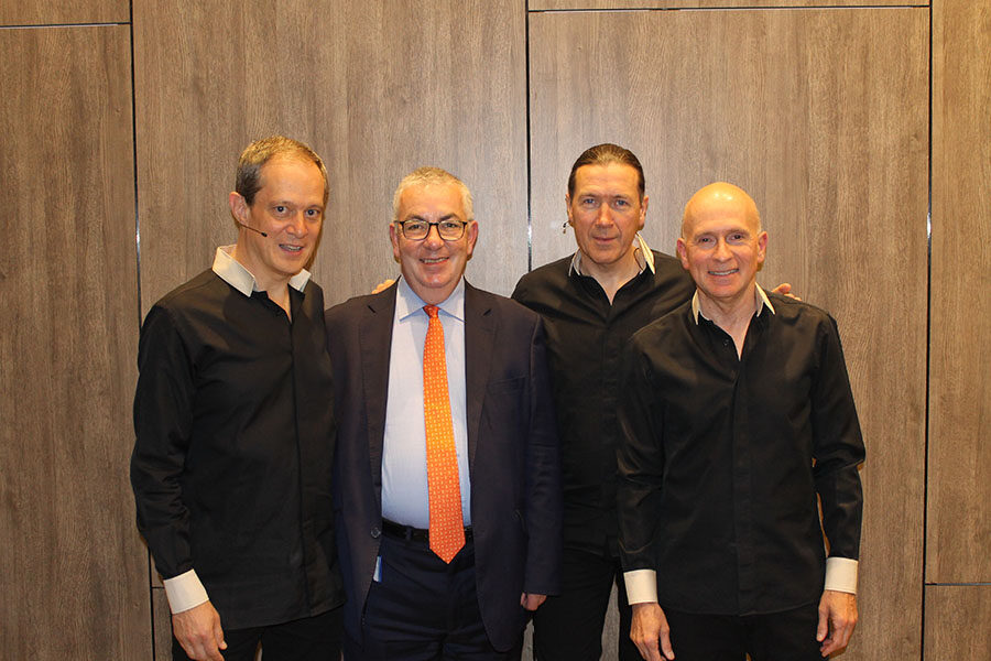 Xavier Saint-Bonnet; François Khoury, decano de la Escuela de Artes y Música; François Daudin Clavad y Michel Boizot.