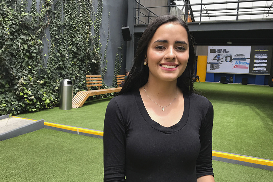 Carolina Munera, estudiante de Comunicación Social y Periodismo de la Universidad Sergio Arboleda que ganó beca de la Universidad Francisco de Vitoria