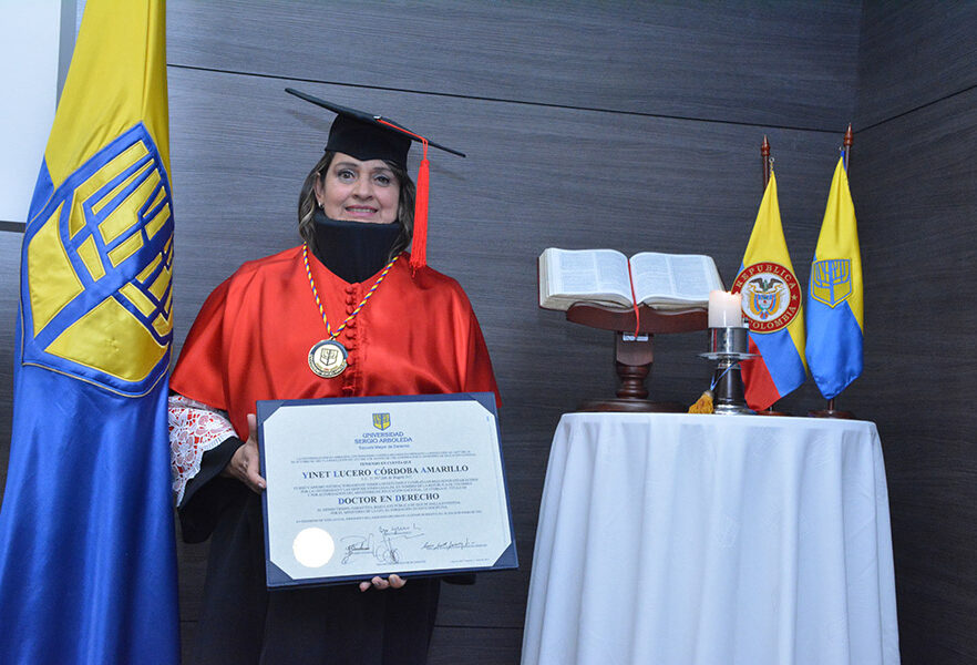Yinet Lucero Córdoba Amarillo, primera doctora en derecho Universidad Sergio Arboleda8