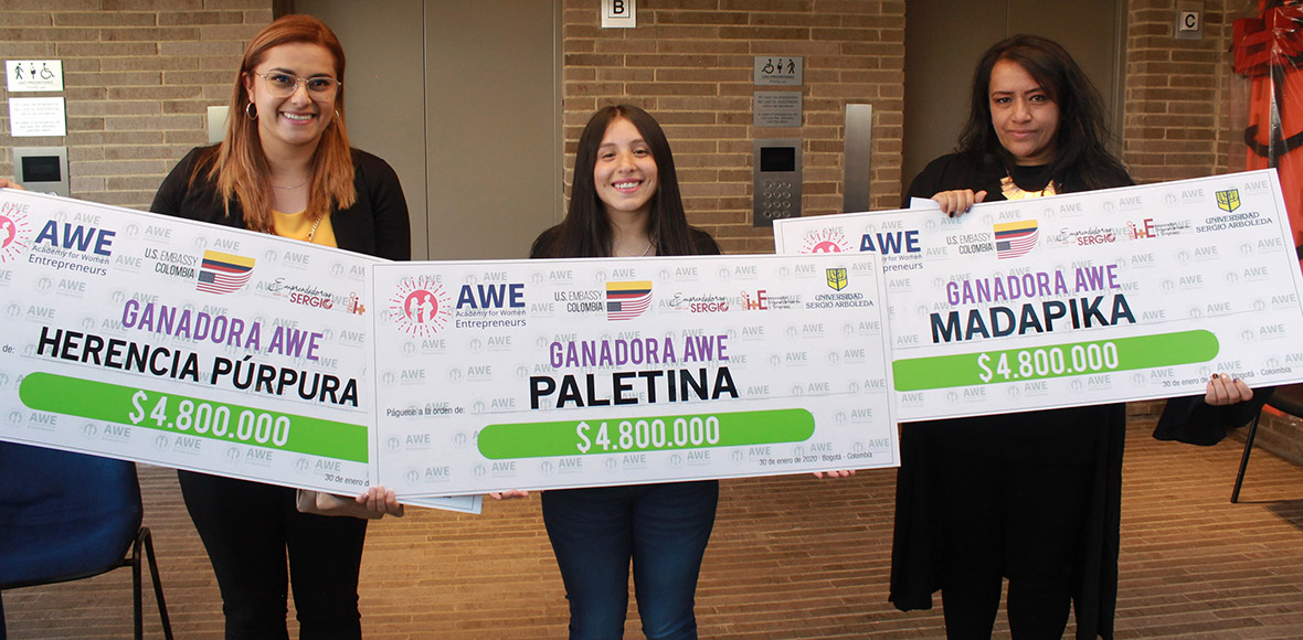 ganadoras academy for women entrepreneurs embajada estados unidos centro emprendimiento innovacion universidad sergio arboleda