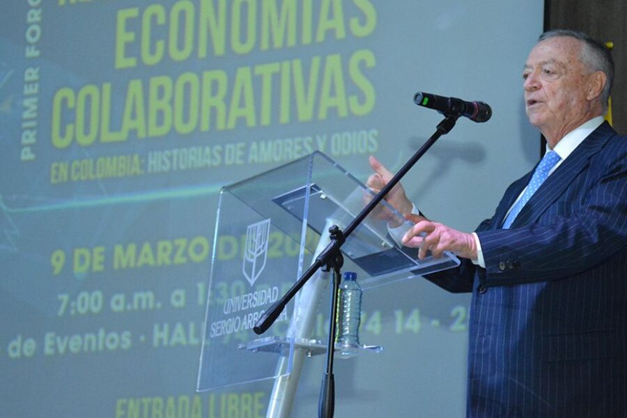 universidad-sergio-arboleda-economía-colaborativa-regulación-escuela-mayor-de-derecho-foro-ministerio-transporte-rector