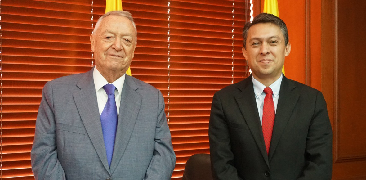 Germán Flórez y Rodrigo Nogera Calderón en la presentación de la Maestría en Innovación, en Derecho Digital y Legal-Tech