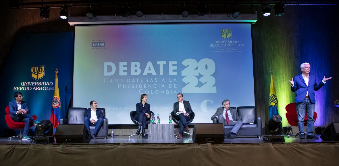 Candidatos a la presidencia de Colombia asistieron a debate en la Universidad Sergio Arboleda